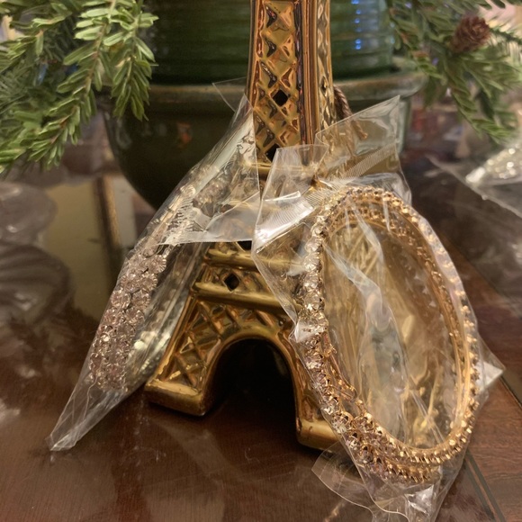 Rhinestone Hoop Earrings - Picture 4 of 4